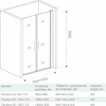 Душевая дверь Good Door PANDORA SD-90-100-C-CH